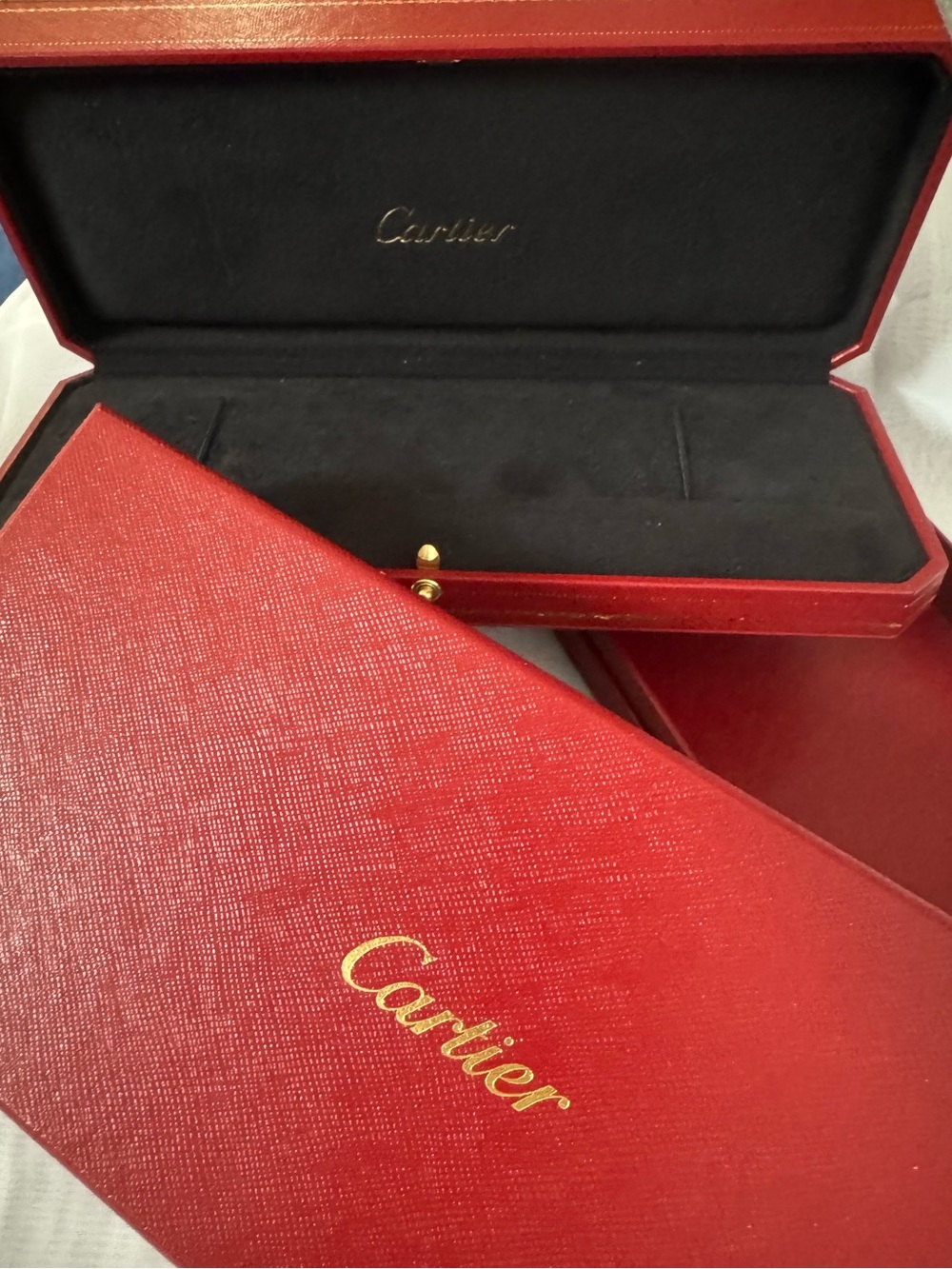 Cartier 💯% Authentic Iconic Red and Gold Luxurious watch empty storage Case.